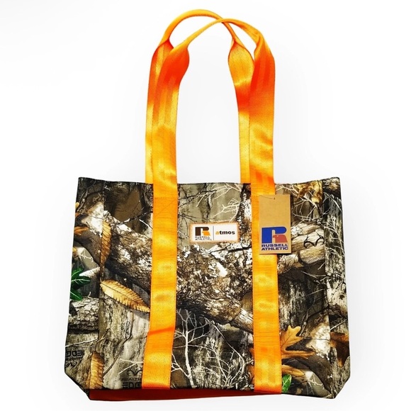 ATMOS x RUSSELL x REALTREE Edge Camo Tote Bag 14x13x4” NWT $50 - Picture 2 of 7